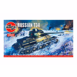Airfix 01316V, Tank model, Pré-assemblé, 1:76, Russian T34, Mâle, Plastique