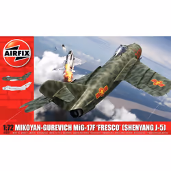 Airfix A03091, Modèle réduit d’aéronef à aile fixe, Kit de montage, 1:72, MiG-17F 'Fresco', unisexe, Plastique