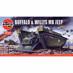 Airfix A02302V, Armoured personnel carrier model, Kit de montage, 1:76, Buffalo Willys MB, unisexe, Plastique
