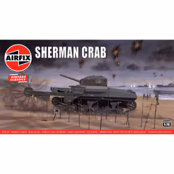 Airfix Sherman Crab, Kit de montage, 1:76, Sherman Crab, unisexe, Plastique, 72 pièce(s)