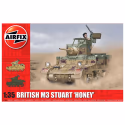 Airfix A1358, Tank model, Kit de montage, 1:35, M3 Stuart, unisexe, Plastique