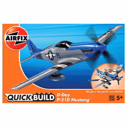 Airfix D-Day P-51D Mustang, Modèle réduit d’aéronef à aile fixe, Kit de montage, https://www.airfix.com/uk-en/quickbuild-d-da ...