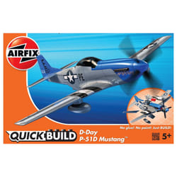 Airfix D-Day P-51D Mustang Modèle réduit d’aéronef à aile fixe Kit de montage