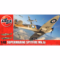 Airfix Supermarine Spitfire Mk.1 a, Modèle réduit d’aéronef à aile fixe, Kit de montage, 1:48, Spitfire Mk.1 a, unisexe, Plas ...