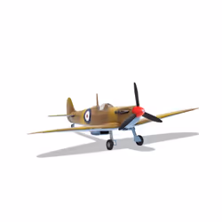 Airfix Small Beginners Set Supermarine Spitfire MkVc Modèle réduit d’aéronef à aile fixe Kit de montage 1:72