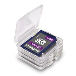 Integral INSDQUADBOX logement pour carte mémoire 4 cartes Transparent