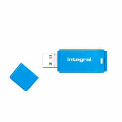 Integral 8GB USB2.0 DRIVE NEON BLUE