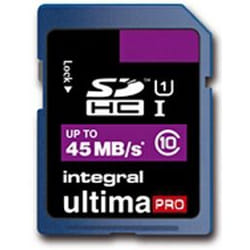 Integral INSDH8G10-45 mémoire flash 8 Go SDHC Classe 10