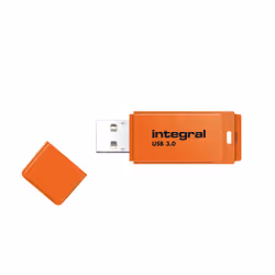 Integral 32GB USB3.0 DRIVE NEON ORANGE UP TO R-100 W-30 MBS, 32 Go, USB Type-A, 3.2 Gen 1 (3.1 Gen 1), 120 Mo/s, Casquette, O ...