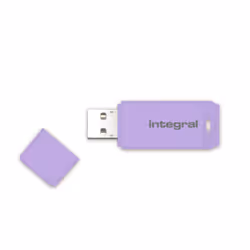 Integral 8GB USB2.0 DRIVE PASTEL LAVENDER HAZE, 8 Go, USB Type-A, 2.0, 12 Mo/s, Casquette, Lavande