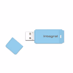 Integral 8GB USB2.0 DRIVE PASTEL BLUE SKY, 8 Go, USB Type-A, 2.0, 12 Mo/s, Casquette, Bleu