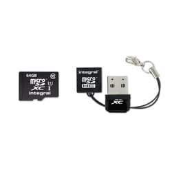 Integral INMSDX64G10-40NAUSBR lecteur de carte mémoire USB Noir