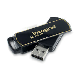 Integral 8GB Crypto Drive FIPS 197 Encrypted USB 3.0 lecteur USB flash 8 Go USB Type-A 3.2 Gen 1 (3.1 Gen 1) Gris