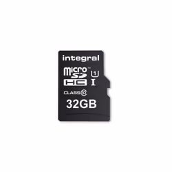 Integral INMSDH32G10-90U1 UltimaPro 32 GB Class 10 MicroSDHC Memory Card, 32 Go, MicroSD, UHS-I, 90 Mo/s, 90 Mo/s, Class 1 (U ...