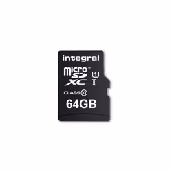 Integral ULTIMAPRO MICROSDHC/XC 90MB CLASS 10 UHS-I U1, 64 Go, MicroSD, UHS-I, 90 Mo/s, Class 1 (U1), Noir
