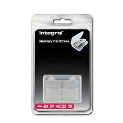 Integral INSD4CARDCASE logement pour carte mémoire 4 cartes Transparent