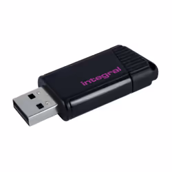 Integral 8GB USB2.0 DRIVE PULSE PINK, 8 Go, USB Type-A, 2.0, 12 Mo/s, Slide, Rose