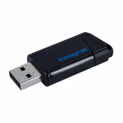 Integral 16GB USB2.0 DRIVE PULSE BLUE, 16 Go, USB Type-A, 2.0, 12 Mo/s, Slide, Bleu