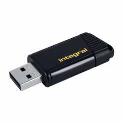 Integral 64GB USB2.0 DRIVE PULSE YELLOW, 64 Go, USB Type-A, 2.0, 12 Mo/s, Slide, Jaune