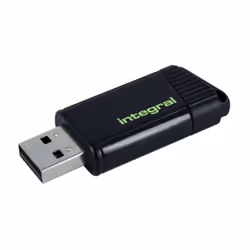 Integral 128GB USB2.0 DRIVE PULSE GREEN, 128 Go, USB Type-A, 2.0, 12 Mo/s, Slide, Vert