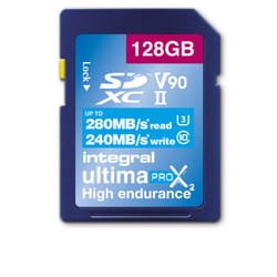 Integral 128GB SDHC/XC 280-240MB/s UHS-II V90 128 Go SD