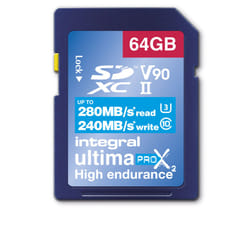 Integral 64GB SDHC/XC 280-240MB/s UHS-II V90 64 Go SD UHS-I Classe 10