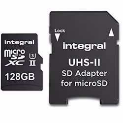 Integral UltimaPro X2, 128 Go, MicroSDXC, Classe 10, UHS-II, 280 Mo/s, 240 Mo/s