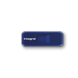 Integral 32GB USB3.0 DRIVE SLIDE BLUE UP TO R-100 W-30 MBS lecteur USB flash 32 Go USB Type-A 3.2 Gen 1 (3.1 Gen 1) Bleu