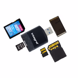 Integral USB3.0 CARDREADER DUAL SLOT SD MSD UHS2