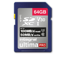 Integral 64GB SDXC 100-90MB/s UHS-I V30 64 Go SD