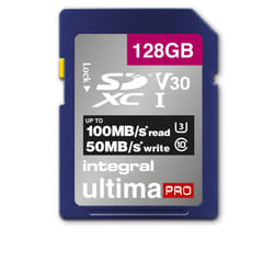 Integral 128GB SDXC 100-90MB/s UHS-I V30 128 Go SD