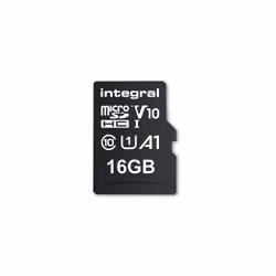 Integral 16GB HIGH SPEED MICROSDHC/XC V10 UHS-I U1, 16 Go, MicroSD, UHS-I, 100 Mo/s, Class 1 (U1), V10
