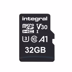 Integral INMSDH32G-100/70V30, 32 Go, MicroSDHC, Classe 10, UHS-I, 100 Mo/s, 70 Mo/s