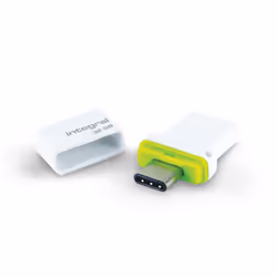 Integral 32GB USB3.0 DRIVE FUSION DUAL TYPE-C GREEN UP TO R-180 W-30 MBS, 32 Go, USB Type-A / USB Type-C, 3.2 Gen 1 (3.1 Gen  ...