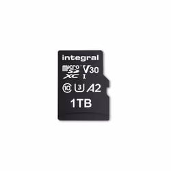 Integral INMSDX1TB-180/150V30 1TB MICRO SD CARD MICROSDXC UHS-1 U3 CL10 V30 A2 UP TO 180MBS READ 150MBS WRITE, 1 To, MicroSD, ...