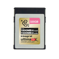 Integral 325GB UltimaPro X2 CFexpress Cinematic Gold Type B 2.0 Card 325 Go