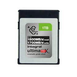 Integral 1TB UltimaPro X2 CFexpress Cinematic Silver Type B 2.0 Card 1 To