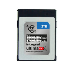 Integral 2TB UltimaPro X2 CFexpress Cinematic Silver Type B 2.0 Card 2 To