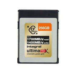 Integral 256GB UltimaPro X2 CFexpress Cinematic Gold Type B 2.0 Card 256 Go