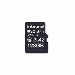 Integral INMSDX128G-180V30V2, 128 Go, MicroSDXC, UHS-I, 180 Mo/s, 90 Mo/s, Class 3 (U3)