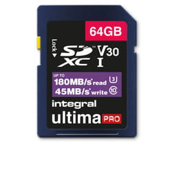 Integral INSDX64G-180V30V2 mémoire flash 64 Go SDXC UHS-I
