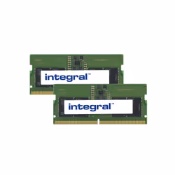 Integral 16GB (2x8GB) LAPTOP RAM MODULE KIT DDR5 5600MHZ PC5-44800 UNBUFFERED NON-ECC 1.1V 1GX16 CL46, 16 Go, 2 x 8 Go, DDR5, ...