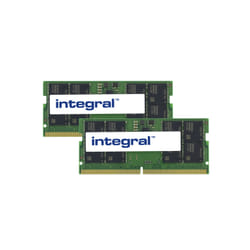 Integral 32GB (2x16GB) LAPTOP RAM MODULE DDR5 5600MHZ PC5-44800 UNBUFFERED NON-ECC 1.1V 2GX8 CL46 module de mémoire 32 Go 2 x 16 Go