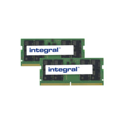 Integral 64GB (2x32GB) LAPTOP RAM MODULE DDR5 5600MHZ PC5-44800 UNBUFFERED NON-ECC 1.1V 2GX8 CL46 module de mémoire 64 Go 2 x 32 Go