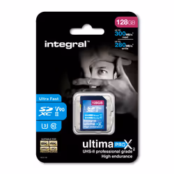 Integral UltimaPro X2 128GB SDXC UHS-II U3 V90 - 300-280 MB/s