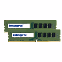 Integral 16GB (2X8GB) PC RAM MODULE KIT DDR4 2666MHZ PC4-21300 UNBUFFERED NON-ECC 1.2V 1GX8 CL17, 16 Go, 2 x 8 Go, DDR4, 2666 ...