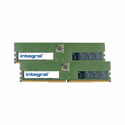 Integral 32GB (2x16GB) PC RAM MODULE KIT DDR5 4800MHZ PC5-38400 UNBUFFERED NON-ECC 1.1V 2GX8 CL40, 32 Go, 2 x 16 Go, DDR5, 48 ...