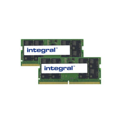 Integral 32GB (2x16GB) LAPTOP RAM MODULE KIT DDR5 4800MHZ PC5-38400 UNBUFFERED NON-ECC 1.1V 2GX8 CL40 module de mémoire 32 Go 2 x 16 Go