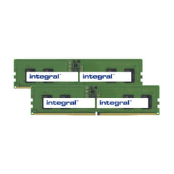 Integral 16GB (2x8GB) PC RAM MODULE KIT DDR5 4800MHZ PC5-38400 UNBUFFERED NON-ECC 1.1V 1GX16 CL40 module de mémoire 16 Go 2 x 8 Go