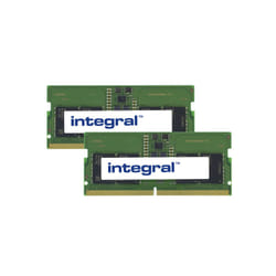 Integral 16GB (2x8GB) LAPTOP RAM MODULE KIT DDR5 4800MHZ PC5-38400 UNBUFFERED NON-ECC SODIMM 1.1V 1GX16 CL40 module de mémoire 16 Go 2 x 8 Go